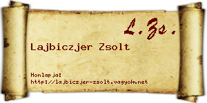 Lajbiczjer Zsolt névjegykártya